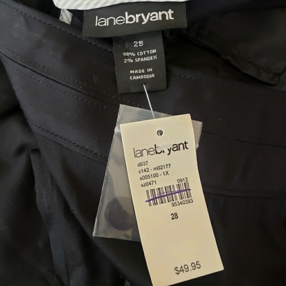 Lane Bryant Pants Totally Cropped Black Women’s Plus Size 28 NWT - Picture 4 of 12